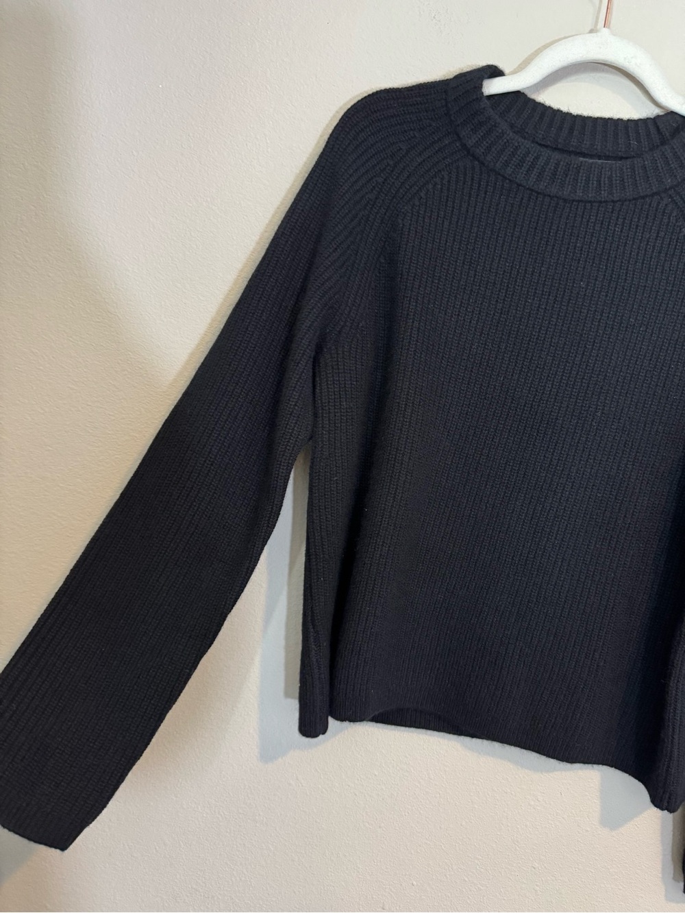 Quince Mongolian Cashmere Fisherman Crewneck Sweater - Picture 4 of 8